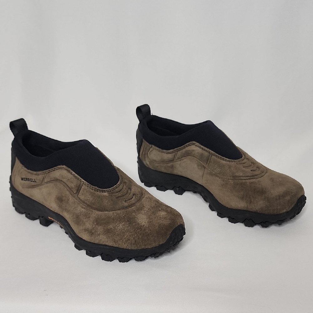 Merrell Shoes Kids 4  Chameleon Thermo Moc Slip On Shoes Hiking Gunsmoke